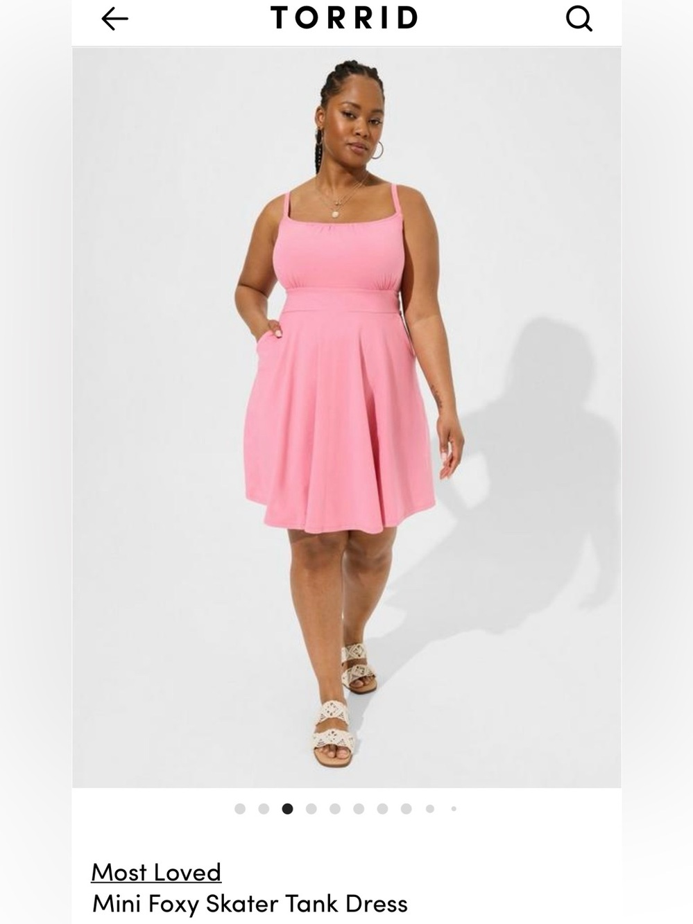 Torrid Mini Foxy Skater Dress